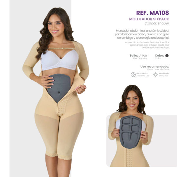moldeador abdominal sixpack shaper ref. ma108