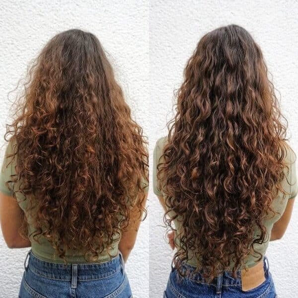 tratamiento de permanente de cabello (rizos definidos)